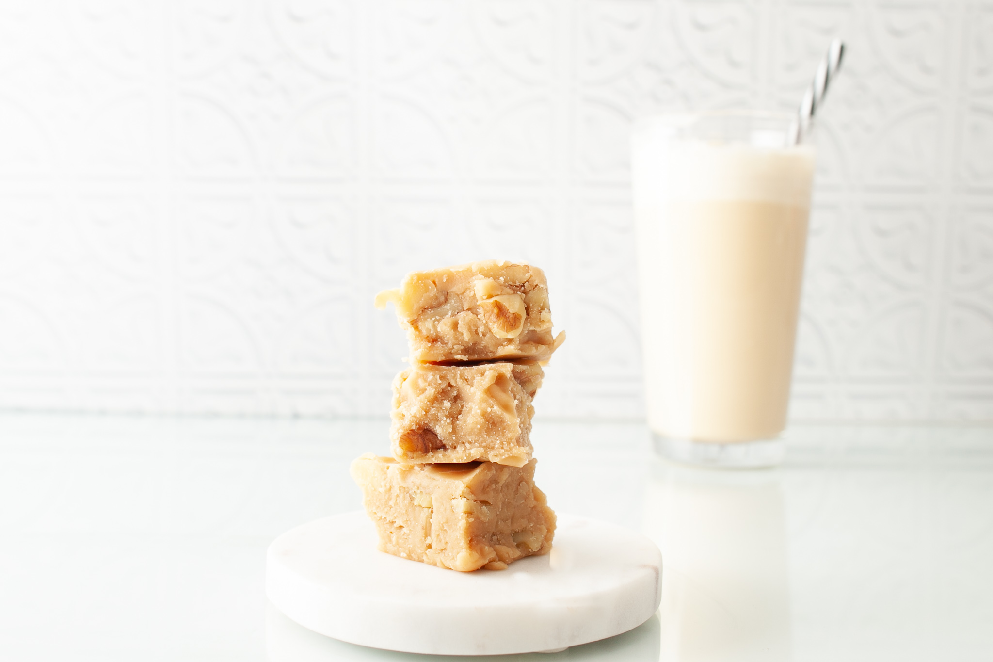 maple walnut fudge with whipped cold brew by bell's country coffee